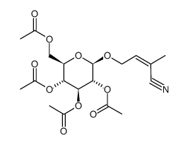 (Z)-rhodiocyanoside A tetraacetate Structure