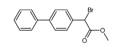 1-bromo-biphen-4-yl acetic acid methyl ester结构式