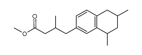 methyl 4-(6,8-dimethyl-5,6,7,8-tetrahydronaphthalen-2-yl)-3-methylbutanoate结构式