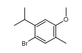 1-bromo-2-isopropyl-4-methoxy-5-methylbenzene Structure