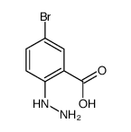 5-Bromo-2-hydrazinobenzoic acid结构式