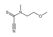 Carbonocyanidothioic amide,(2-methoxyethyl)methyl- (9CI)结构式