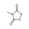 4-methyl-1,2,4-dithiazolidine-3,5-dione结构式