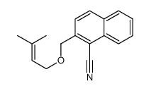 2-(3-methylbut-2-enoxymethyl)naphthalene-1-carbonitrile结构式