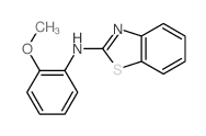 2-Benzothiazolamine,N-(2-methoxyphenyl)-结构式