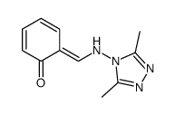 6-[[(3,5-dimethyl-1,2,4-triazol-4-yl)amino]methylidene]cyclohexa-2,4-dien-1-one Structure