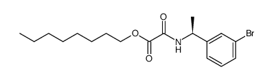 octyl (S)-2-((1-(3-bromophenyl)ethyl)amino)-2-oxoacetate结构式