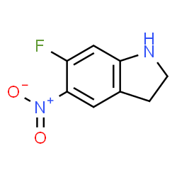 6‐fluoro‐5‐nitro‐2,3‐dihydro‐1H‐indole Structure