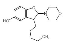 2-morpholin-4-yl-3-pentyl-2,3-dihydrobenzofuran-5-ol Structure