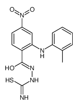 [[2-(2-methylanilino)-4-nitrobenzoyl]amino]thiourea结构式