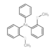 bis(2-methylsulfanylphenyl)-phenyl-arsane结构式