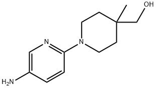 (1-(5-Aminopyridin-2-yl)-4-methylpiperidin-4-yl)methanol Structure