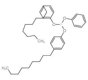 Phosphorous acid,esters,bis(4-nonylphenyl) phenyl ester Structure