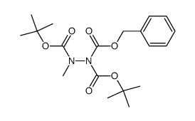 1-benzyl 1,2-di-tert-butyl methylhydrazine-1,1,2-tricarboxylate结构式