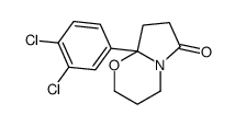 8a-(3,4-Dichlorophenyl)-3,4,8,8a-tetrahydro-2H-pyrrolo[2,1-b][1,3]oxazin-6(7H)-one structure