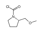 1-Pyrrolidinecarbonyl chloride, 2-(methoxymethyl)-, (2S)- (9CI) structure