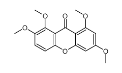 1,2,6,8-tetramethoxyxanthen-9-one Structure