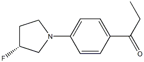 (R)-1-(4-(3-fluoropyrrolidin-1-yl)phenyl)propan-1-one结构式