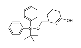 (6S)-6-[[tert-butyl(diphenyl)silyl]oxymethyl]piperidin-2-one Structure