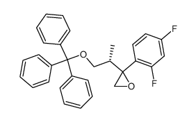 (2RS,3S)-2-(2,4-difluoro)phenyl-3-methyl-4-triphenylmethyloxy-1,2-epoxybutane Structure