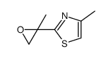 Thiazole,4-methyl-2-(2-methyloxiranyl)- (9CI) structure
