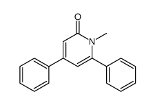 1-methyl-4,6-diphenylpyridin-2-one Structure