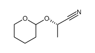Propanenitrile, 2-[(tetrahydro-2H-pyran-2-yl)oxy]-, (2S)- (9CI) Structure