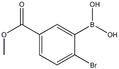 5-(methoxycarbonyl)-2-bromophenylboronic acid Structure