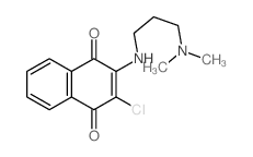 1,4-Naphthalenedione,2-chloro-3-[[3-(dimethylamino)propyl]amino]-结构式
