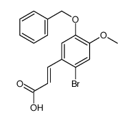 5-BENZYLOXY-2-BROMO-4-METHOXYCINNAMIC ACID结构式