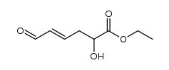 Ethyl 2-hydroxy-6-oxo-4-hexenoate结构式