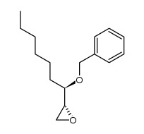 (2R,3R)-3-benzyloxy-1-epoxynonane结构式