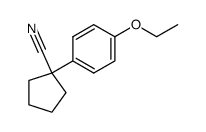 1-(4-ethoxy-phenyl)-cyclopentanecarbonitrile Structure
