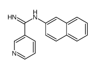 N'-naphthalen-2-ylpyridine-3-carboximidamide结构式