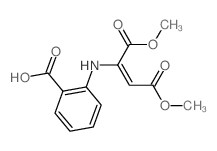 Fumaric acid, (o-carboxyanilino)-,1,4-dimethyl ester (8CI) Structure