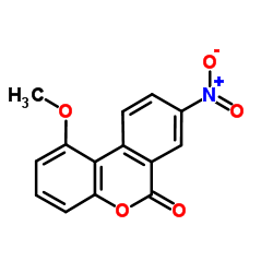 1-Methoxy-8-nitro-6H-benzo[c]chromen-6-one结构式