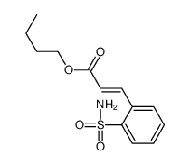 butyl (E)-3-(2-sulfamoylphenyl)prop-2-enoate结构式