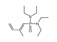 N-[diethylamino(2-methylbuta-1,3-dienyl)phosphoryl]-N-ethylethanamine结构式