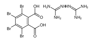 tetrabromophthalic acid, compound with guanidine (1:2) Structure