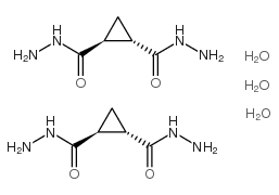 DI(CYCLOPROPANE-1,2-DICARBOHYDRAZIDE)TRIHYDRATE structure