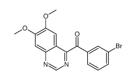 (3-bromophenyl)-(6,7-dimethoxyquinazolin-4-yl)methanone Structure