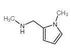 甲基-(1-甲基-1H-吡咯-2-基甲基)-胺结构式