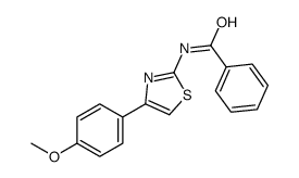 N-[4-(4-methoxyphenyl)-1,3-thiazol-2-yl]benzamide结构式