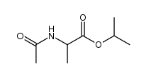 DL-N-acetyl alanine isopropyl ester Structure