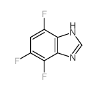 (9ci)-4,5,7-三氟-1H-苯并咪唑结构式