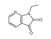 1-乙基-1H-吡咯并[2,3-b]吡啶-2,3-二酮结构式