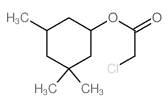 Acetic acid, 2-chloro-,3,3,5-trimethylcyclohexyl ester structure