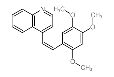 Quinoline,4-[2-(2,4,5-trimethoxyphenyl)ethenyl]-结构式