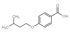Benzoic acid,4-(3-methylbutoxy)- structure