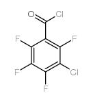 3-chloro-2,4,5,6-tetrafluorobenzoyl chloride structure